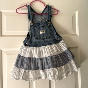 24 Month Osh Kosh overall dress. Like new